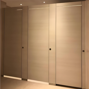 Cloisons de toilettes modernes en stratifié compact HPL, durables et hygiéniques, pour salles de douche, écoles, espaces commerciaux, aéroports, centres commerciaux, bureaux - Product Image 2