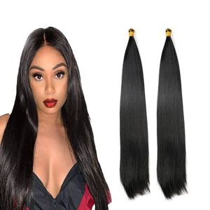 LEILONG - Extensiones de Cabello Sintético de Fibra de Alta Temperatura, <span class=keywords><strong>Multicolor</strong></span>, Liso, de 24 Pulgadas, para Cabello Africano - Product Image 1