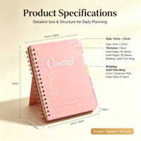 Carnet de notes personnalisé avec reliure spirale, couverture rigide en PVC, agenda, organiseur de catalogue, avec logo, idéal comme cadeau