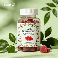 Bonbons OEM à la biotine pour cheveux pour une croissance plus rapide des cheveux et des ongles Compléments alimentaires en gelée tous ingrédients naturels Bonbons pour cheveux