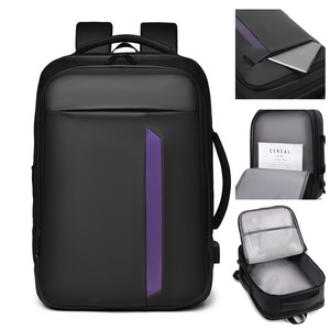 Sac à dos pour ordinateur portable grande capacité, antivol, imperméable, avec fermeture éclair, pour hommes d'affaires, décontracté, mode, voyage, trajets quotidiens, en tissu Oxford - Product Image 4