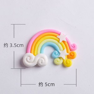Birthday <strong>Cake</strong> Baking Decoration Ornaments Children's Birthday <strong>Animal</strong> Soft Pottery Small rainbow <strong>Cake</strong> <strong>Topper</strong> Suppliers - Product Image 6