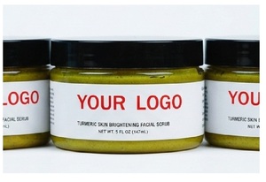 Exfoliante de Azúcar para Rostro y Cuerpo con Cúrcuma, Etiqueta Personalizada, 4oz, Exfoliante Aclarante para Manchas Oscuras, Vegano, Cuidado Natural de la Piel, OEM/ODM - Product Image 4