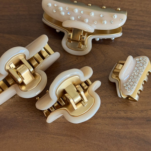 DOWELL Nuovi Arrivi Invernali, Mollette per Capelli <span class=keywords><strong>Alexander</strong></span> Vendome di Grandi Dimensioni, Completamente Decorate con Strass, in Acetato Ecologico - Product Image 4