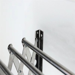 TGYW Séchoir à <span class=keywords><strong>linge</strong></span> mural pliable en acier inoxydable de 80 cm, gain de place, avec 7 barres - Product Image 2