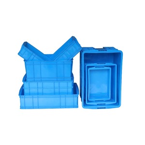 whole sale logistics plastic turnover box stackable folding plastic boxes