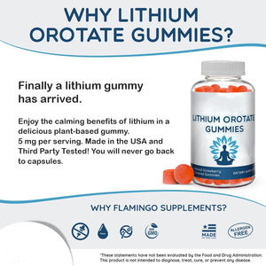 OEM <span class=keywords><strong>Lithium</strong></span> orotate Gummies 5mg mỗi phục vụ hấp thụ cao <span class=keywords><strong>lithium</strong></span> bổ sung cho tâm trạng hỗ trợ dâu tây hương vị Gummy - Product Image 3