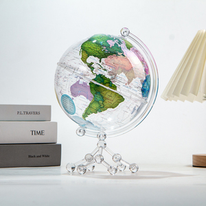 Wellfun Decor Earth Stand con juguetes plástico decorativo 6 pulgadas <span class=keywords><strong>mundo</strong></span> al <span class=keywords><strong>revés</strong></span> Enovelty regalos globo tierra globo decoración globo - Product Image 2