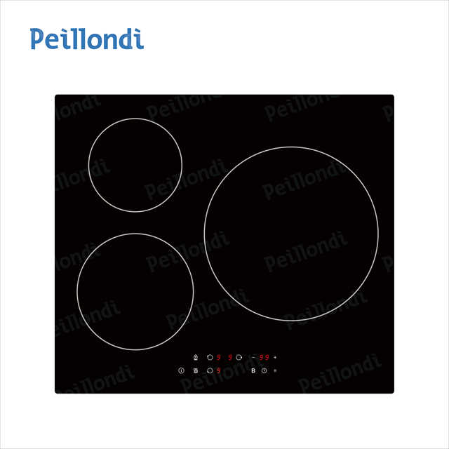 Big Zone for Paella  6800W Touch Control 3 Burners Electric Stove Hob Invisible Induction Cooktop