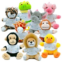 Mignon petit porte-clés en peluche jouets en peluche animal tigre koala lapin ours porte-clés en peluche jouets en peluche