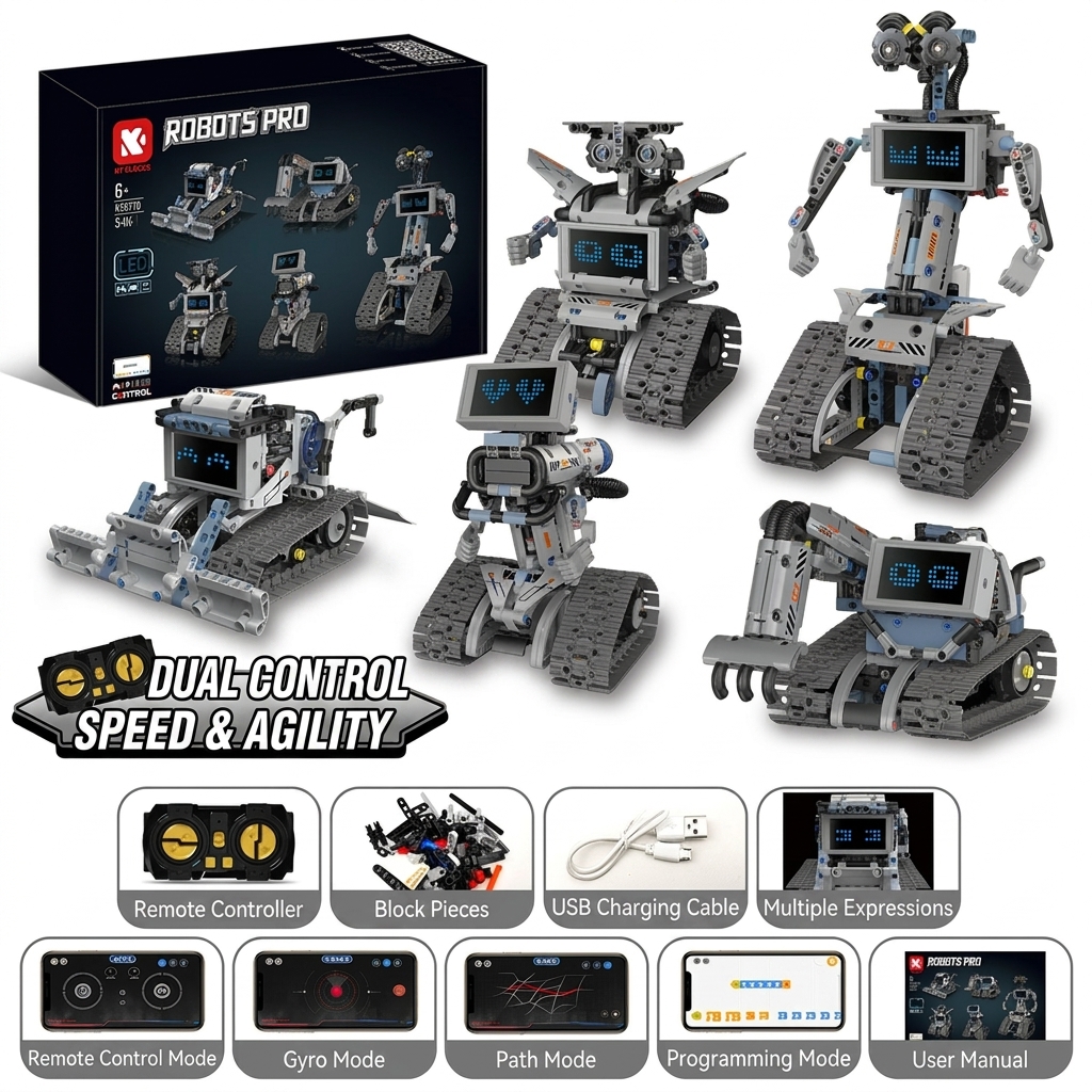 Five-variable digital display interstellar robot-k96170
