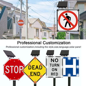 Manufacturers Custom Aluminum High Quality Reflective Solar Road Signs Traffic Print Board <strong>Warning</strong> <strong>Roadway</strong> Safety Traffic <strong>Sign</strong> - Product Image 5
