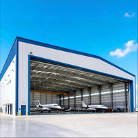 Hangar de Aviones de Estructura de Acero de Estilo Industrial Moderno, Fábrica, Edificio de Estructura de Acero Prefabricado, Hangar para Almacenamiento