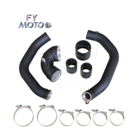 Tuyau de suralimentation et de charge pour BMW M2 F87 M3 F80 M4 F82 S55 avec tuyau en J et peinture effet froissé