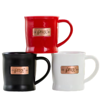 Coffret Cadeau Luxe pour Entreprise : Plaque en Cuivre, Plaque d'Immatriculation en Bronze avec Logo Personnalisé, Médaille Métallique, Tasse à Café en Céramique Thermique pour Usage Quotidien