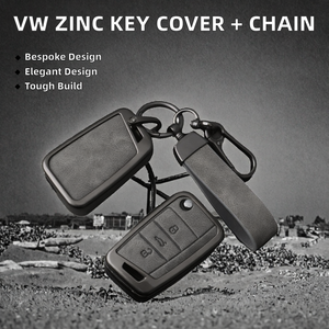Étui de protection personnalisé en alliage de zinc pour clé de voiture Volkswagen, accessoires de clé avec un design élégant pour les clés de voiture - Product Image 2