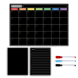 Pizarra Magnética Suave para Refrigerador, Planificador Semanal y Mensual, Calendario Magnético, Juego de Pizarra Blanca con Logotipo Personalizado - Product Image 2