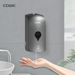 CDWK ABS plástico recarregável 1000ml parede touchless automático espuma líquida sabão dispensador
