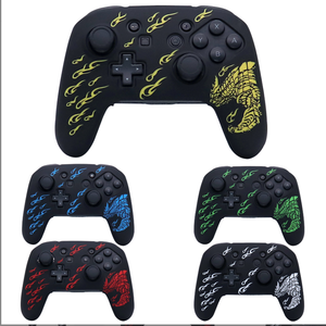 Silicone bảo vệ trò chơi điều khiển bìa cho Nintendo chuyển đổi <span class=keywords><strong>Pro</strong></span> xử lý Laser khắc chống-droop Shell trường hợp - Product Image 6