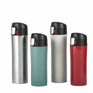 Nuevo Vaso Térmico de Acero Inoxidable 304 de 450ml, Estilo Japonés, Ecológico, con Tapa Pop-Up y Bloqueo, para Coche, Regalo de Negocios, Venta al por Mayor - Product Image 1