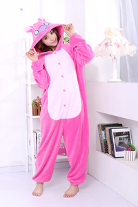 <span class=keywords><strong>2022</strong></span> pyjamas à imprimé animal de dessin animé de style chaud pour adultes vêtements de nuit d'été en tissu tissé pour femmes - Product Image 4