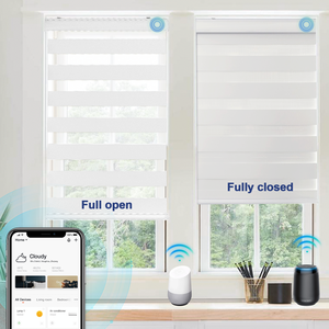 Haute qualité intelligent motorisé jour et nuit automatique zèbre stores tissus <span class=keywords><strong>bandes</strong></span> nuances rideau pour fenêtre - Product Image 2