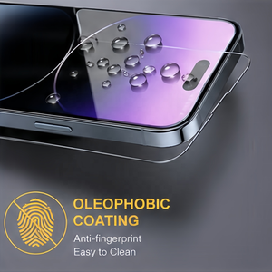 Protector de Pantalla de Vidrio Templado Fluorescente de Silicona 2.5D de Alta Definición para <span class=keywords><strong>iPhone</strong></span> 17 16 15 14 <span class=keywords><strong>13</strong></span> Air Pro Max - Product Image 5