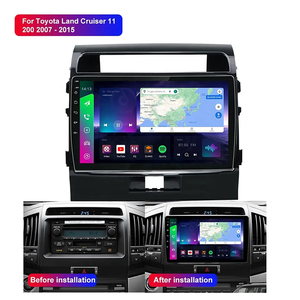 2 DIN wifi 4 gam GPS navigation Android âm thanh xe hơi Carplay Stereo đài phát thanh Player cho TOYOTA LAND CRUISER lc200 2007 ~ 2015 màn hình cảm ứng - Product Image 2