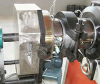 Granulateur de plastique PVC d'usine avec extrudeuse à double vis conique, tête de coupe à chaud, ligne de production de pelletiseur de plastique à refroidissement par air