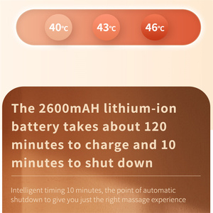 Mini Masajeador Eléctrico <span class=keywords><strong>Shiatsu</strong></span> para Cuello y Hombros, con Calor, Alivio del Dolor, Masaje de Tejido Profundo, Diseño en Forma de U, Batería de 2600mAh, Temporizador, Inalámbrico - Product Image 4