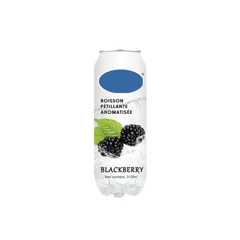 Soft Drink Carbonated Drink 310ml Pet Can Blackberry flavored carbonated drink
