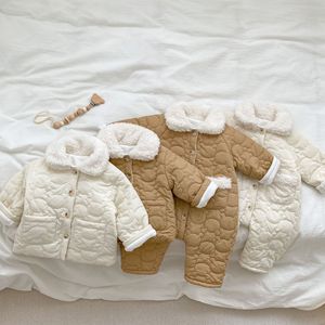 Nuovo arrivo <span class=keywords><strong>neonato</strong></span> abbigliamento invernale tinta unita tutine da <span class=keywords><strong>neonato</strong></span> tutine da <span class=keywords><strong>neonato</strong></span> per bambine giacca invernale per bambini - Product Image 3