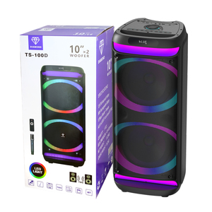 Altavoz Bluetooth TWS para Fiestas con Doble Woofer de 10 Pulgadas, 270 W de Bajos, Altavoz Bluetooth Portátil <span class=keywords><strong>Camac</strong></span> con Luces LED y 2 Micrófonos Inalámbricos - Product Image 1