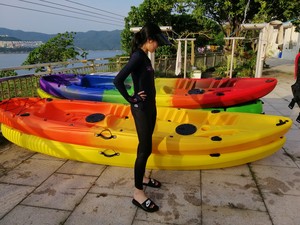 <span class=keywords><strong>Kayak</strong></span> al por mayor canoa en tándem para 2 personas PVC y LLDPE <span class=keywords><strong>Kayak</strong></span> de pesca de plástico con tipo de pedal para lago uso al aire libre - Product Image 5