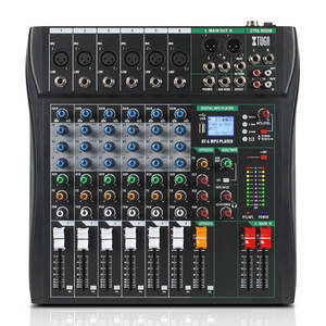 XTUGA CT6 USB Table <span class=keywords><strong>de</strong></span> <span class=keywords><strong>Mixage</strong></span> Audio Numérique Professionnelle 6 Canaux, <span class=keywords><strong>Console</strong></span> <span class=keywords><strong>de</strong></span> <span class=keywords><strong>Mixage</strong></span> Vidéo & Lumière à Prix Abordable - Product Image 1