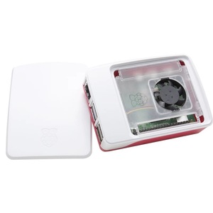 라즈베리 파이 <span class=keywords><strong>5</strong></span> 세대 <span class=keywords><strong>5</strong></span> 공식 빨간색과 흰색 냉각 케이스 라즈베리 파이 케이스 냉각 팬 보호 케이스 - Product Image 4