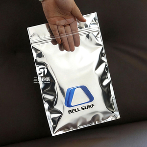 3 Side Seal glossy finish Aluminum Foil Packaging Bags | Slider Zipper Handle Reusable packaging Bags for tools and parts - Product Image 4
