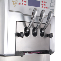 Offre Spéciale 3 saveur Machine À Crème Glacée Molle Commerciale De Crème Glacée Faisant La Machine De Casse-Croûte