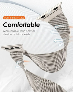 Nouveau <span class=keywords><strong>bracelet</strong></span> de montre <span class=keywords><strong>milanais</strong></span> en métal pour <span class=keywords><strong>Apple</strong></span> <span class=keywords><strong>Watch</strong></span> Series 10/9/8/7 Band 46mm 49mm 45mm <span class=keywords><strong>44mm</strong></span> <span class=keywords><strong>Bracelet</strong></span> Ultra <span class=keywords><strong>Bracelet</strong></span> en acier inoxydable - Product Image 3