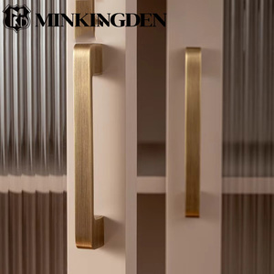 Maniglia Moderna Minimalista in Ottone Massiccio <span class=keywords><strong>per</strong></span> Mobili, Maniglia Lunga Anticata <span class=keywords><strong>per</strong></span> Armadio, Cassetto, Cucina e Camera da Letto - Product Image 5