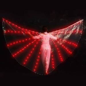High Quality Rainbow Girls Carnival Props Adjustable Stick <b>Belly</b> <b>Dance</b> Wing Adult Stage Performance Led Wings - Product Image 4