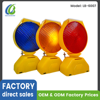 Luz de Advertencia Solar de 8 LED con 3 Modos de Luz (Amarillo, Rojo, Azul), Protección IP65, Resistente a Impactos, para Montaje en Suelo, Ideal para Conos de Construcción en Carreteras