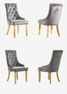 Metal moderno luxuoso e elegante Cadeiras Sala de jantar para Casa Bar Villa Hotel Apartamento Várias ocasiões - Product Image 6