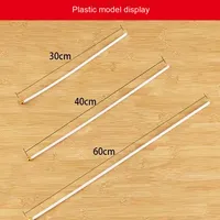 Vente en gros mini accessoire d'affichage 20/30/40/60cm mât de drapeau en plastique blanc et en bois pour drapeau bannière bâton agitant
