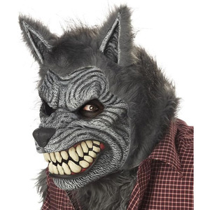 Masque De Loup Halloween – Cosplay – Jeu De Rôle – Taille Adulte – 24x23cm