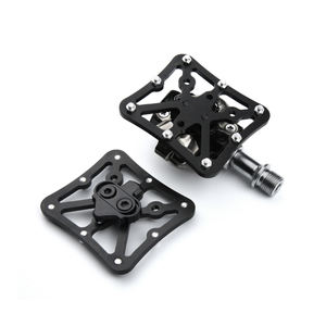 Pedal de bloqueo ligero para bicicleta de montaña, adaptadores planos para <span class=keywords><strong>SHIMANO</strong></span> SPD, piezas para bici - Product Image 2
