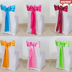 Foshan Guangzhou Ruban de chaise en satin de qualité pour banquet de mariage - Product Image 1