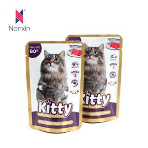 Yüksek kalite kedi maması tedavi plastik ayakta duran torba torba kedi maması ambalaj çanta yavru hayvan maması çantası - Product Image 3
