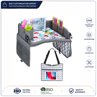 Plateau de Voyage de Luxe Haute Qualité pour Enfants, Organisateur de Siège Arrière de Voiture Couleur Personnalisée en Polyester Écologique, Marque Personnalisée Chine