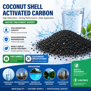 Carbón Activado de Cáscara de Coco a Granel a <span class=keywords><strong>Precio</strong></span> Económico de Carl para Purificación de Agua Municipal - Product Image 1
